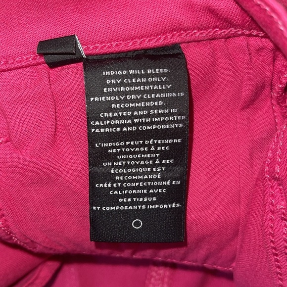 J Brand Alana High Rise Cropped Coated Dizzy Pink Jeans Size 26 NWT - Picture 16 of 17